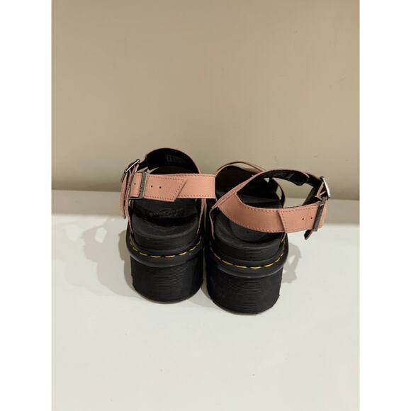 Dr. Martens Voss II Athena Leather Strap Platform Sandals Peach Beige Women's 9 - Picture 6 of 7